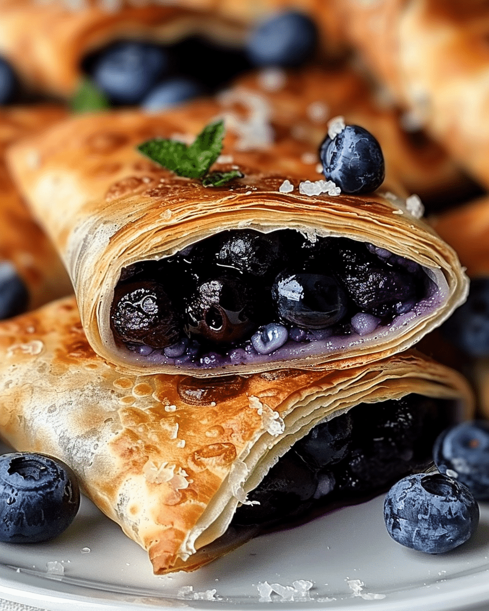 Irresistible Air Fryer Blueberry Chimichangas Recipe