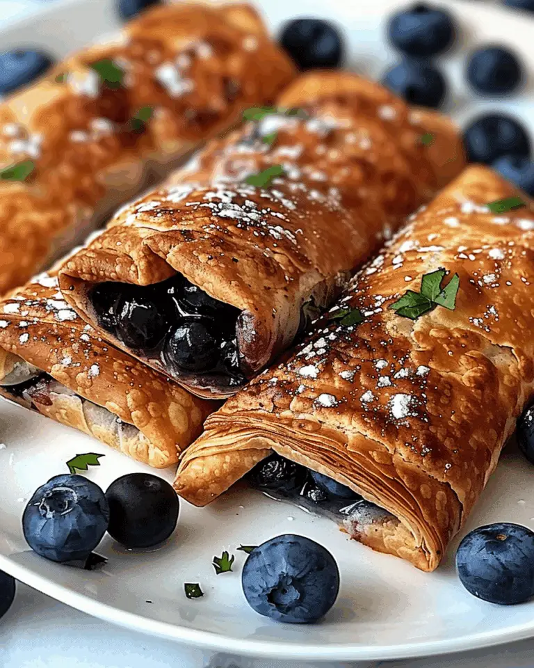 Irresistible Air Fryer Blueberry Chimichangas Recipe