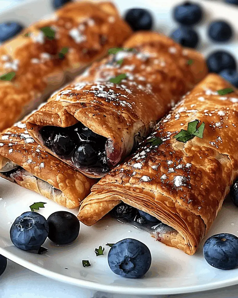 Irresistible Air Fryer Blueberry Chimichangas Recipe