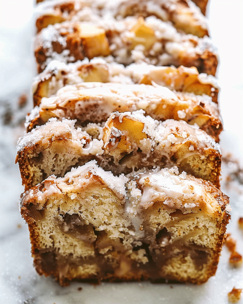 Apple Cinnamon Bread with Brown Sugar Cinnamon Topping