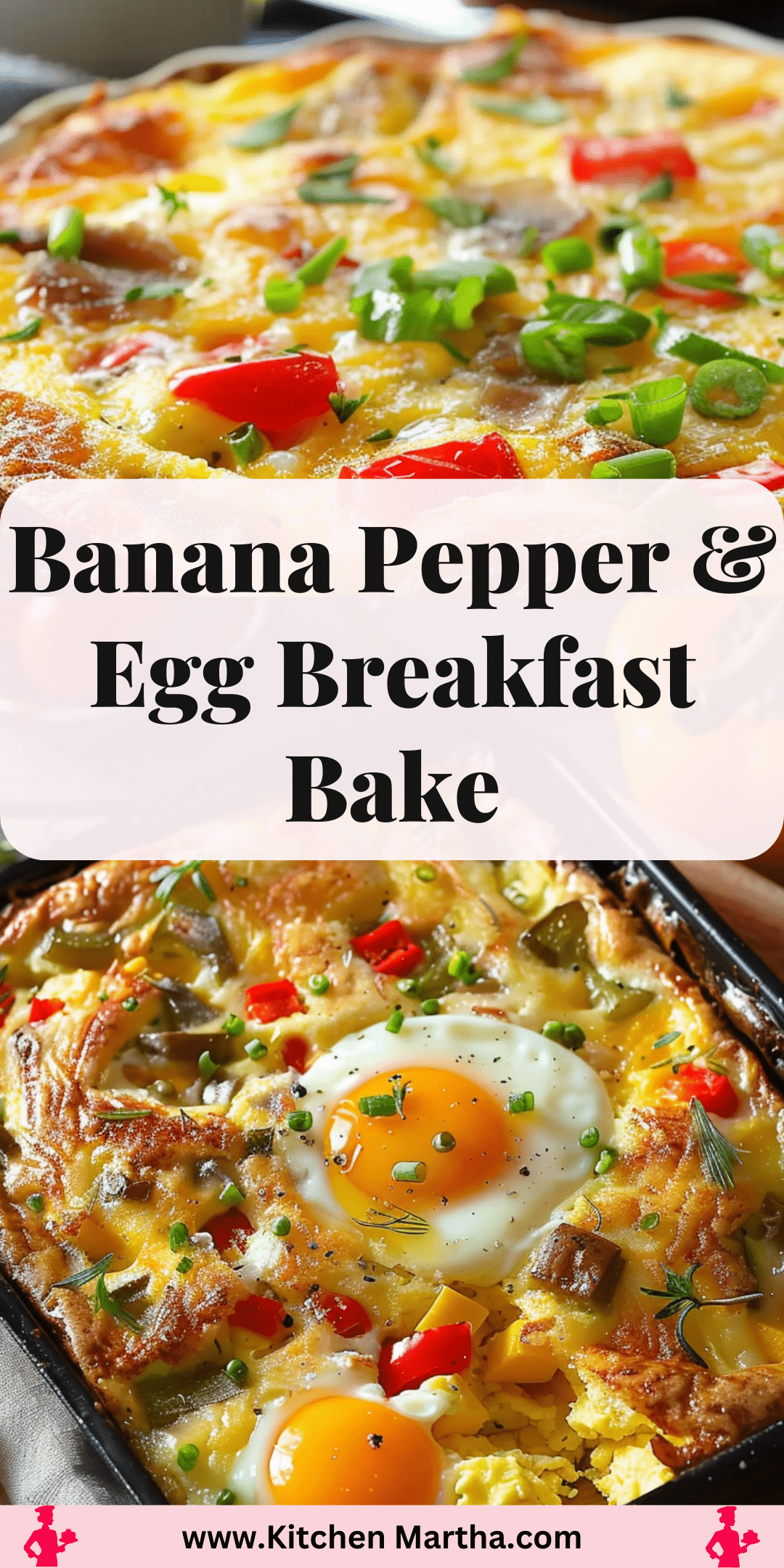 Cheesy Pepper Breakfast Bake | Kitchen Martha