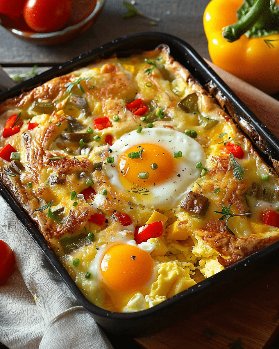 Cheesy Pepper Breakfast Bake