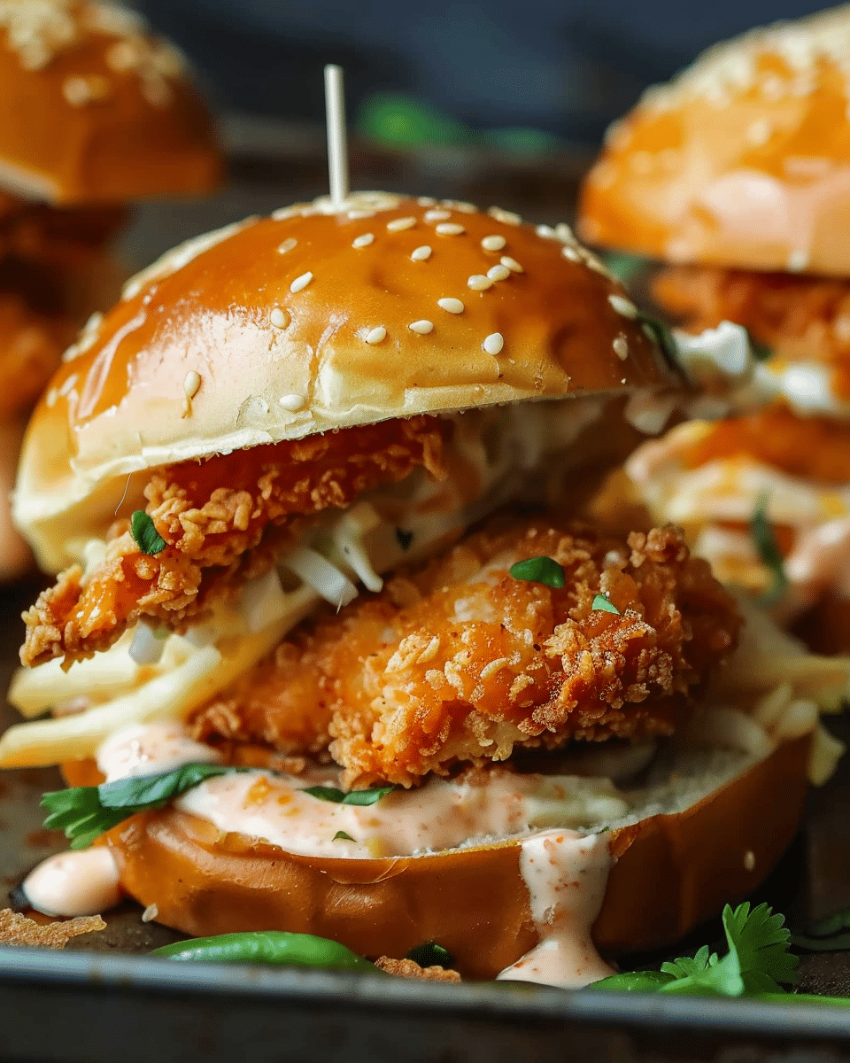 Bang Bang Chicken Sliders