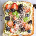 Fresh Strawberry and Blackberry Toast