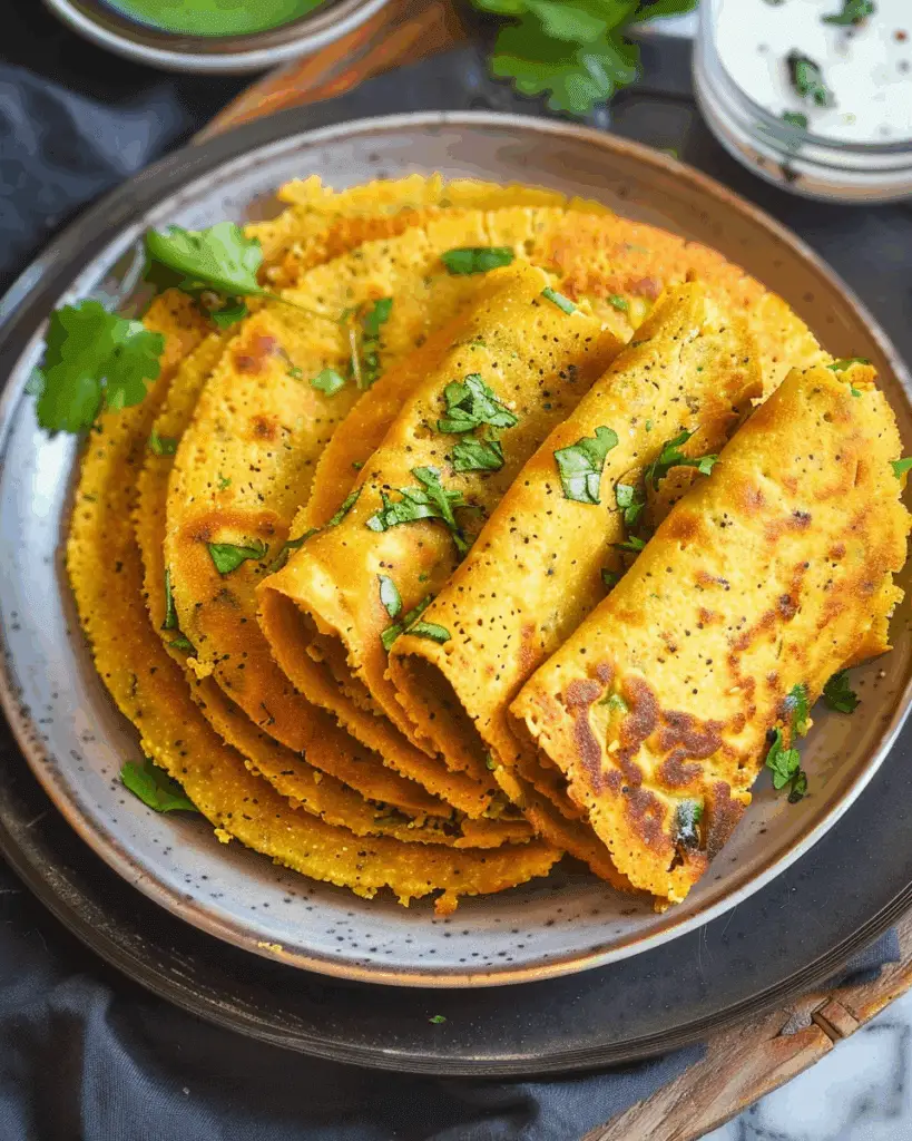 Besan Chilla (Savory Gram Flour Pancake)