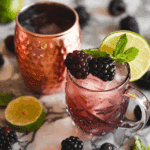 Blackberry Moscow Mule Mocktail
