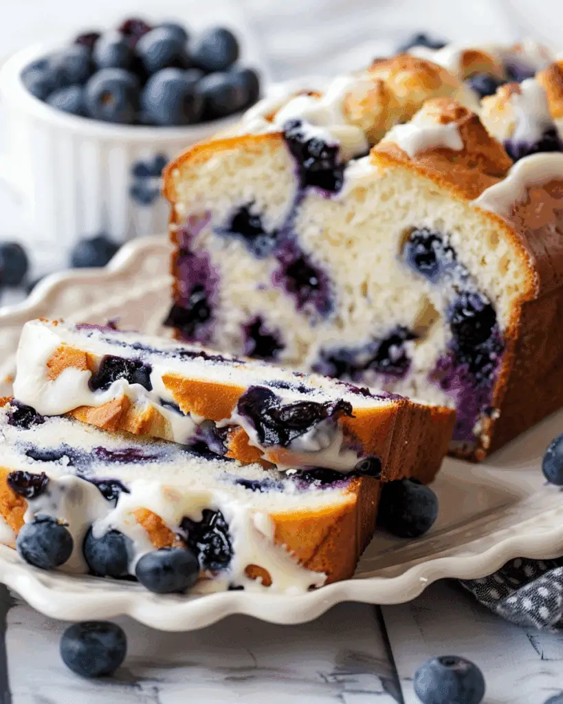 Blueberry Cream Cheese Bread