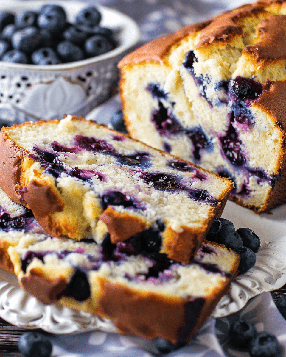 Blueberry Cream Cheese Bread