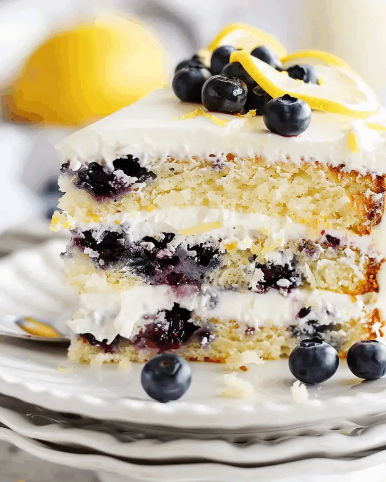 Blueberry Lemon Layer Cake