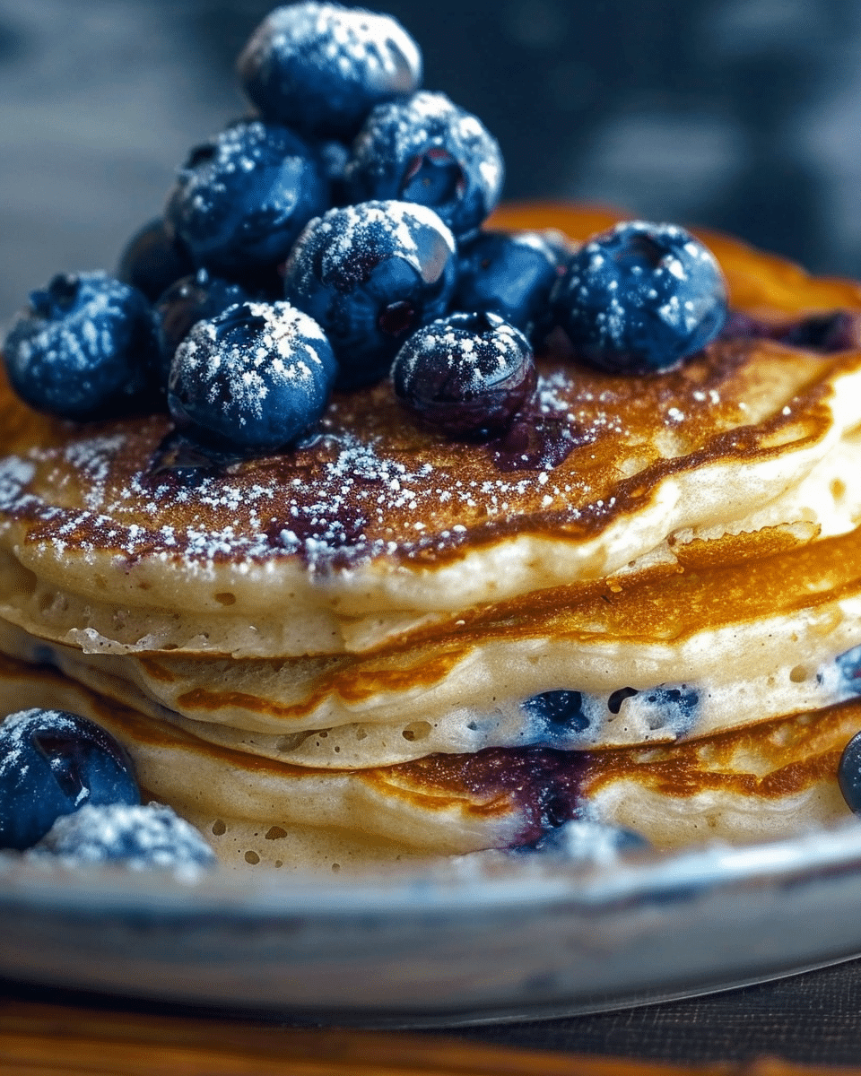 Blueberry Ricotta Pancakes