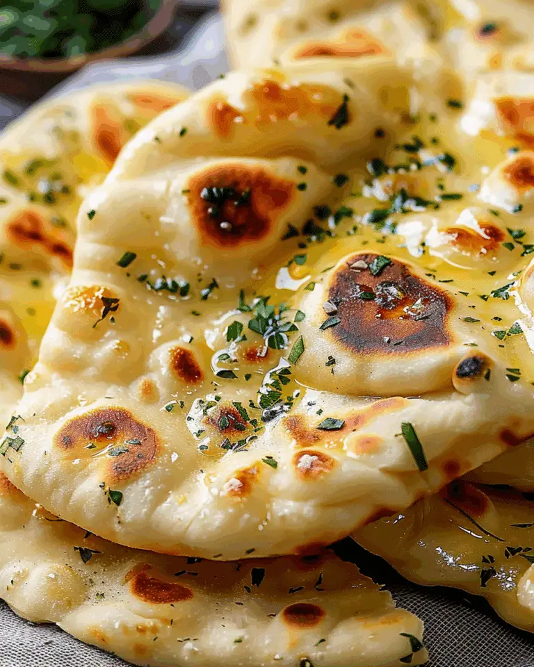 Homemade Garlic Naan