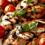 Caprese Chicken with Balsamic Glaze