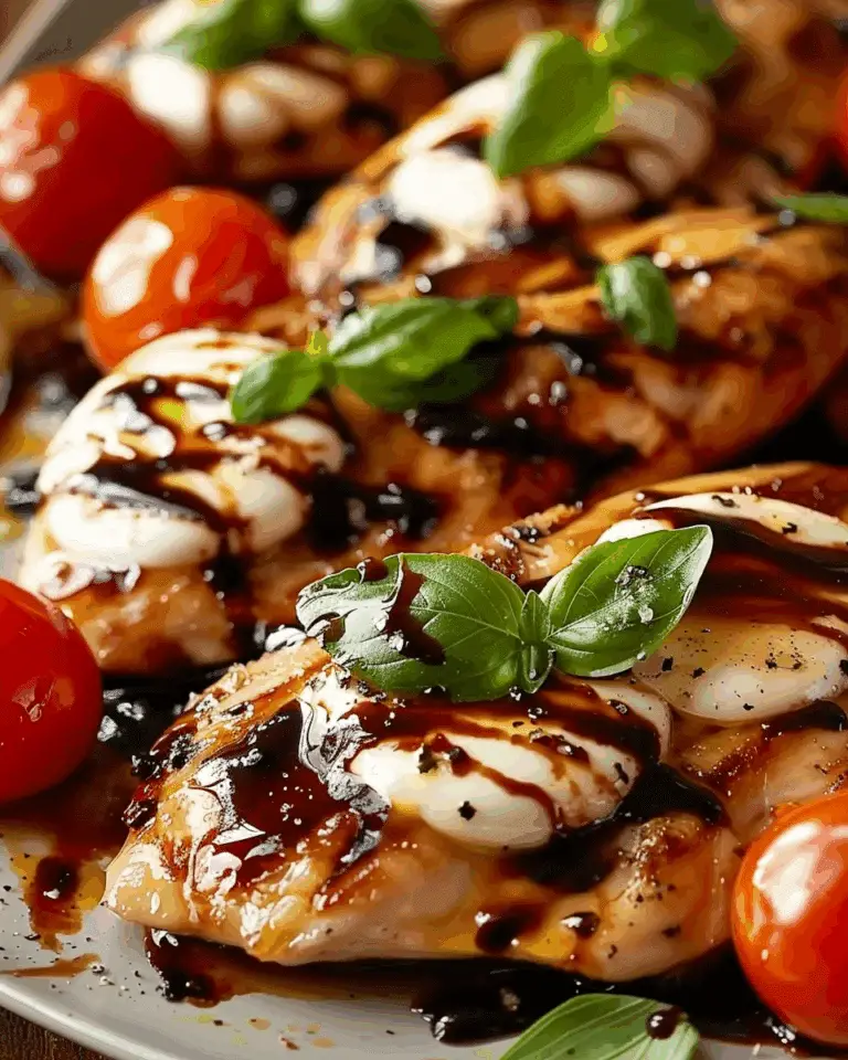 Caprese Chicken with Balsamic Glaze