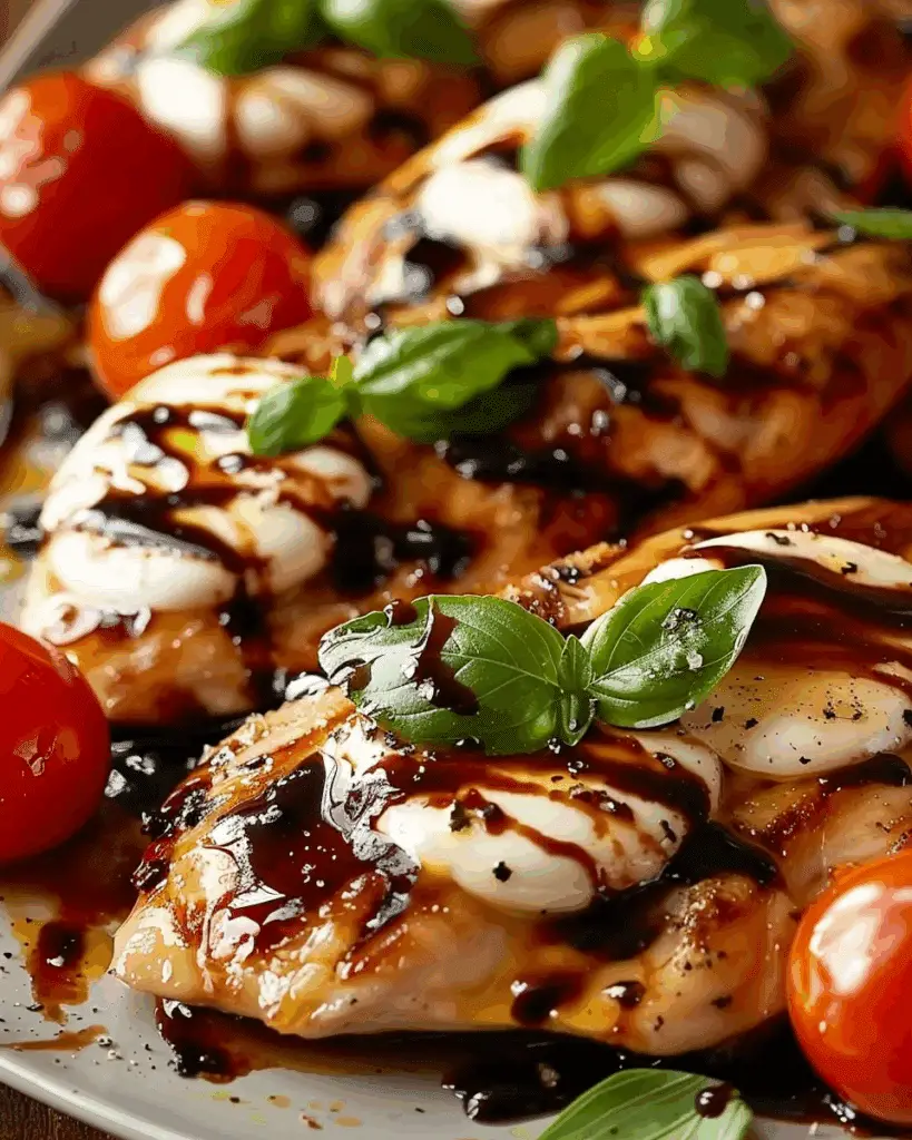 Caprese Chicken with Balsamic Glaze