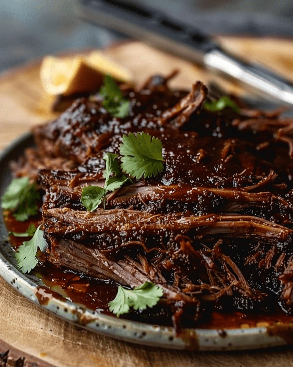 Caramelized Pulled Beef Brisket