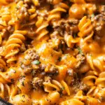 Cheesy Beef and Pasta Skillet