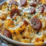 Cheesy Ranch Potatoes and Smoked Sausage
