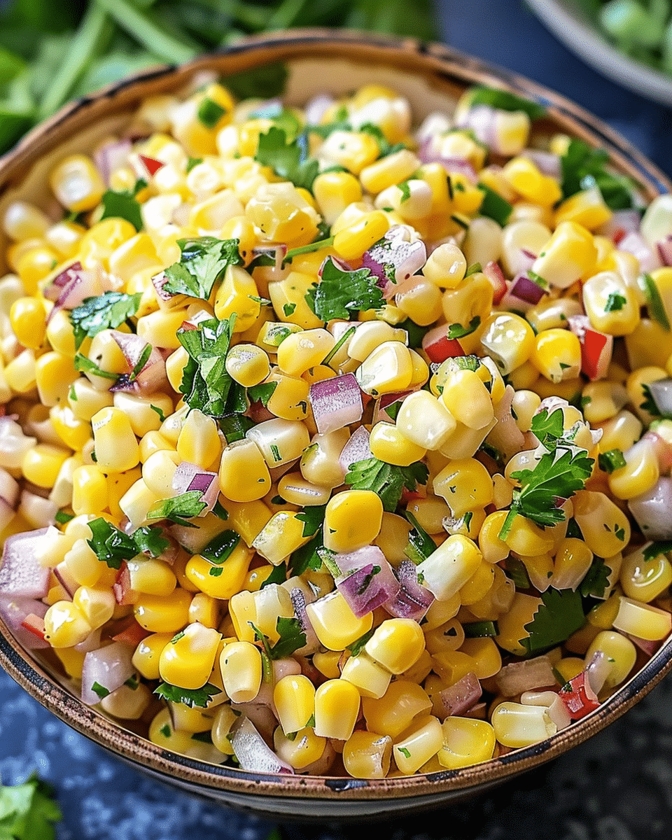 Creamy Corn Salad with Beef and Jalapeño
