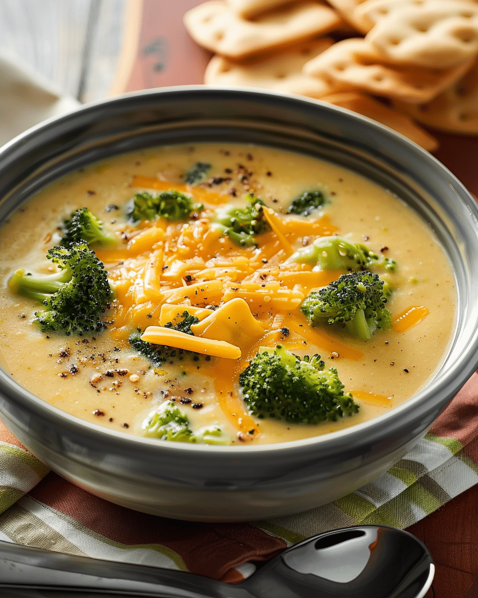 Creamy Broccoli and Cheddar Soup