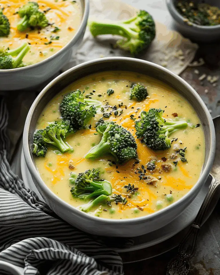 Creamy Broccoli and Cheddar Soup