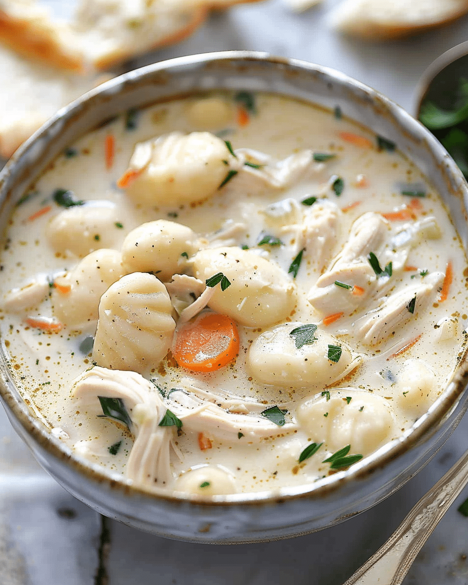 Creamy Chicken Gnocchi Soup
