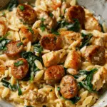 Creamy Chicken Sausage Orzo
