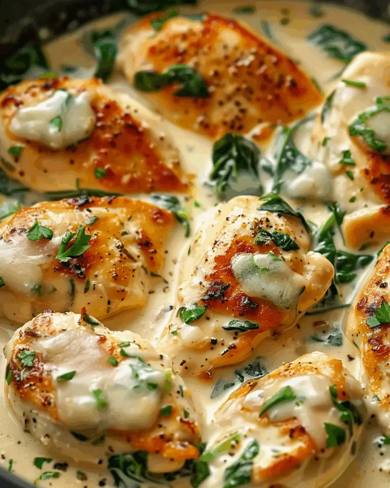 Creamy Garlic Parmesan Chicken with Spinach