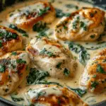 Creamy Garlic Parmesan Chicken with Spinach