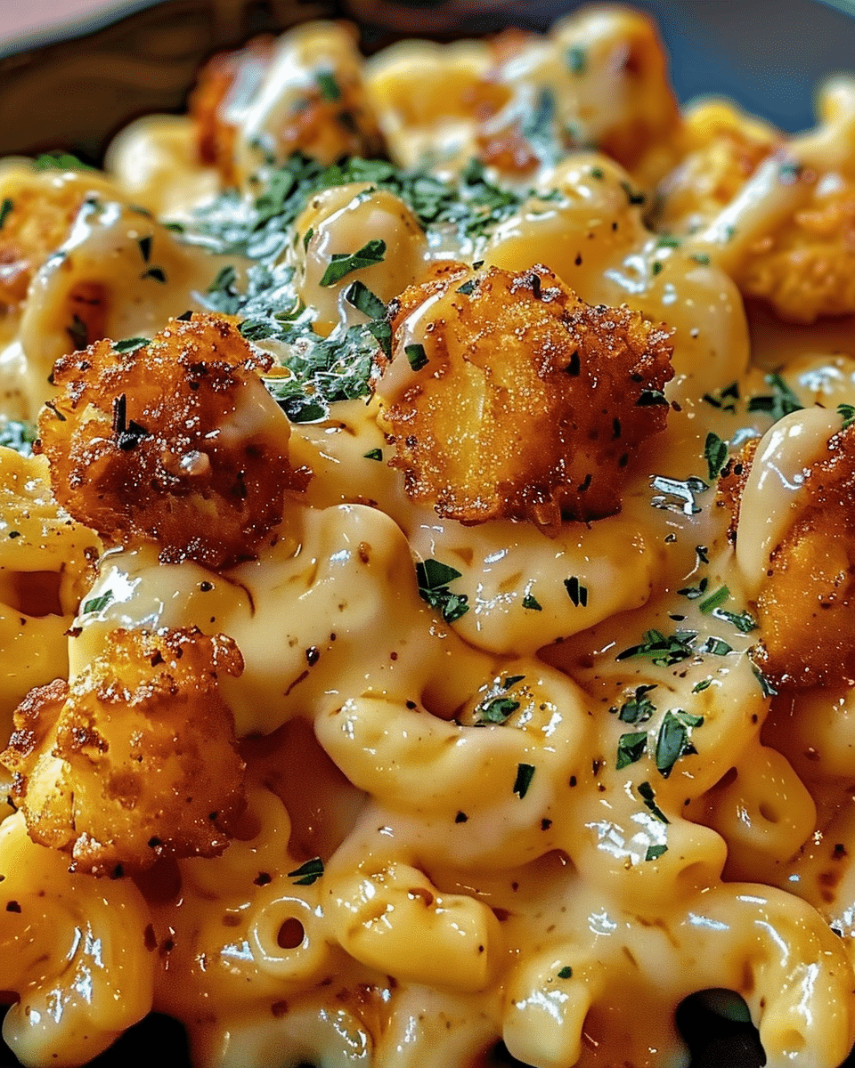 Creamy Honey Pepper Chicken Mac and Cheese Delight