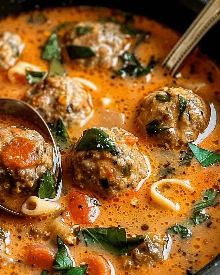Creamy Italian Meatball Soup