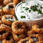 Crispy Fried Mushrooms with Cool Ranch Dip