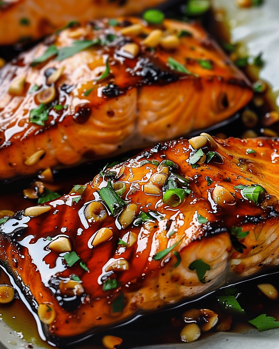 Crispy Hot Honey Garlic Salmon Recipe