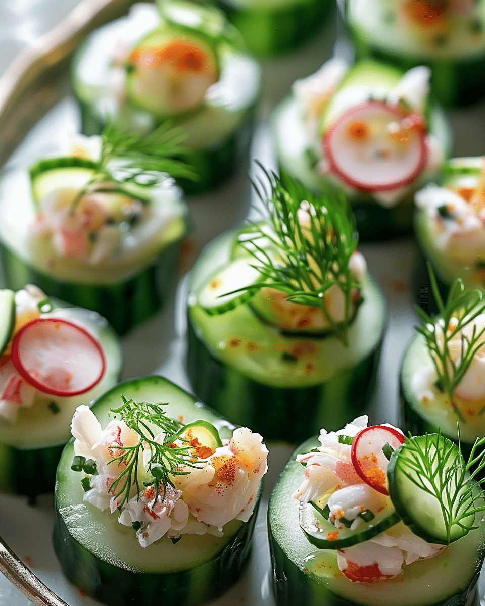 Cucumber Crab Bites