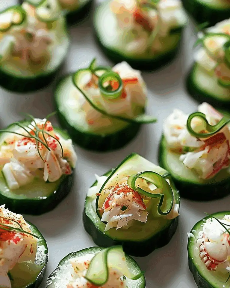 Cucumber Crab Bites