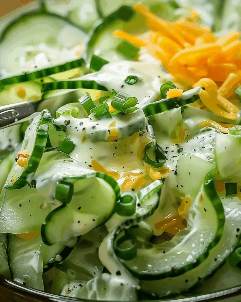 Creamy Cucumber Salad with Ranch Beef