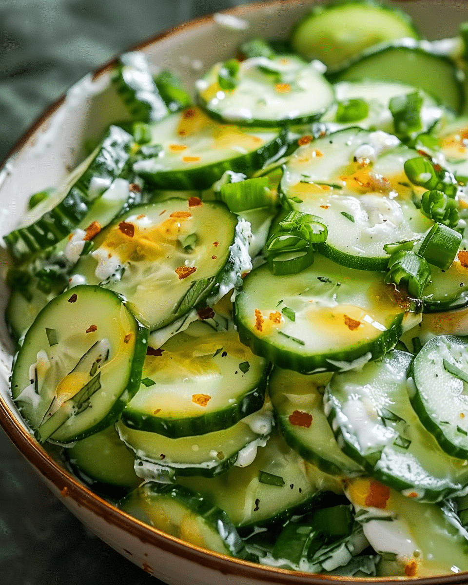Creamy Cucumber Salad with Ranch Beef