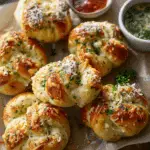 Easy Garlic Parmesan Knots
