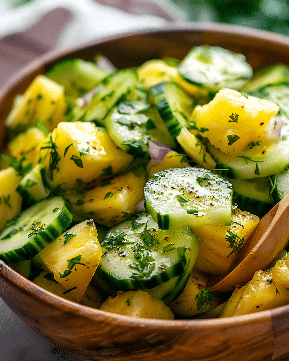 Easy Pineapple Cucumber Salad Recipe