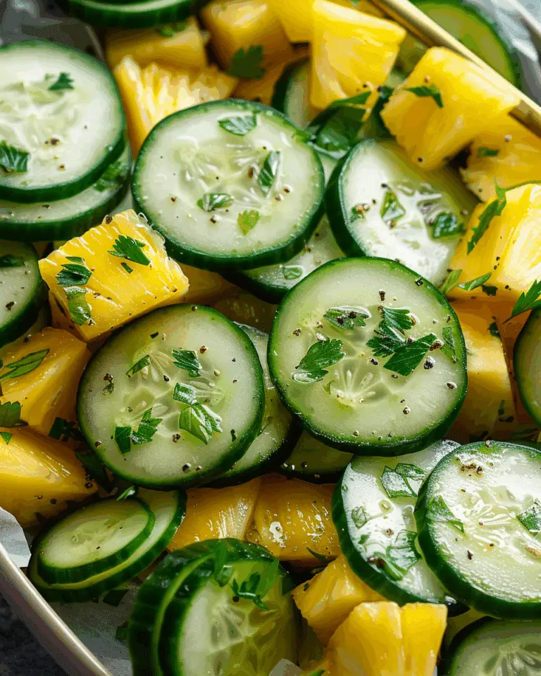 Easy Pineapple Cucumber Salad Recipe