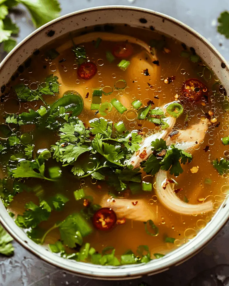 Easy Spicy Garlic Chicken Broth