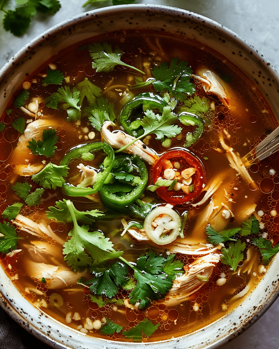 Easy Spicy Garlic Chicken Broth