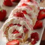 Easy Strawberry Shortcake Cheesecake Rolls