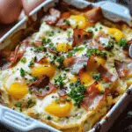 Eggs Benedict Casserole with Hollandaise Sauce