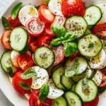 Mediterranean Cucumber and Tomato Salad with Balsamic Marinade