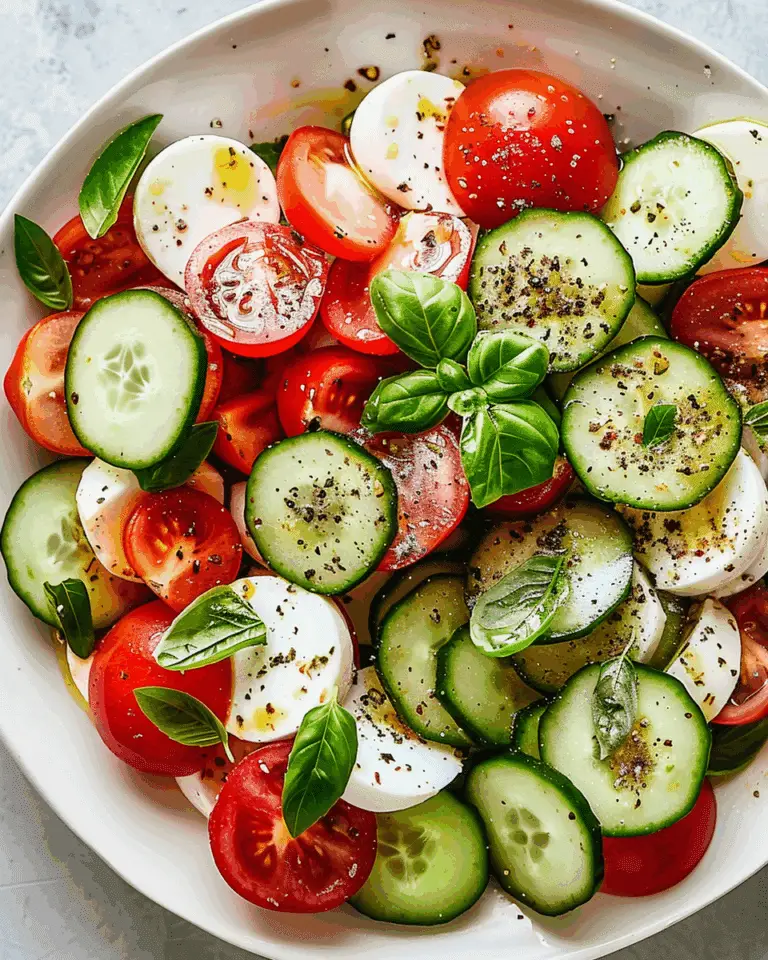 Mediterranean Cucumber and Tomato Salad with Balsamic Marinade