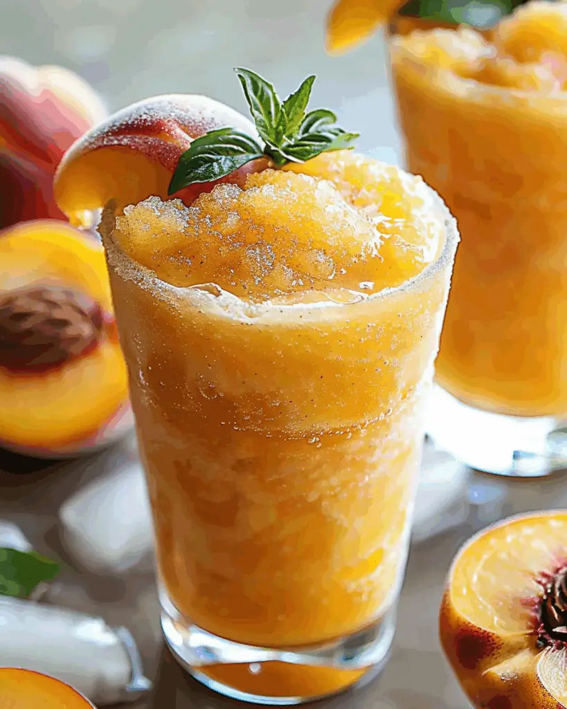 Frozen Peach Lemonade
