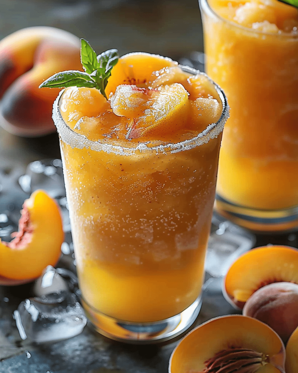 Frozen Peach Lemonade
