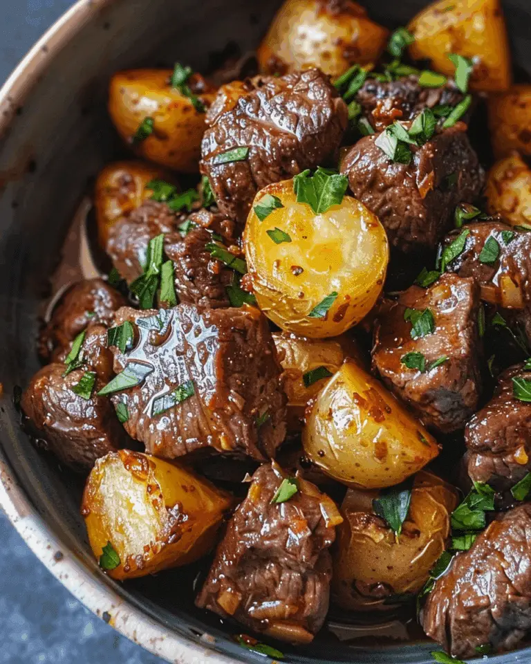 Garlic Butter Beef and Baby Potato Skillet