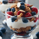 Greek Yogurt Parfait with Berries and Almonds