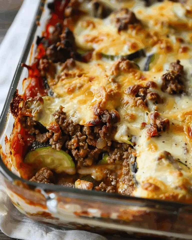Ground Beef Zucchini Casserole Recipe